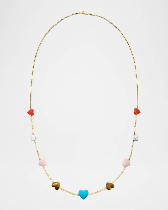 Canyon Gemstone Necklace in 18K Yellow Gold, 22"L